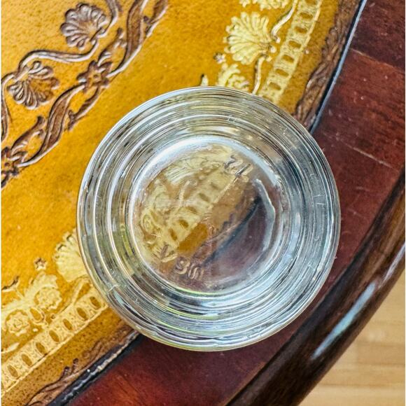 Glass Fluted Shot Glass with Pewter Stainless Steel Wolf Fox Emblem NEW - Picture 6 of 6